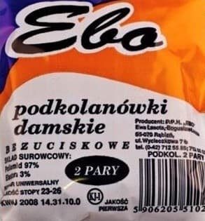 PODKOLANÓWKI EBO ELASTIL WOREK
