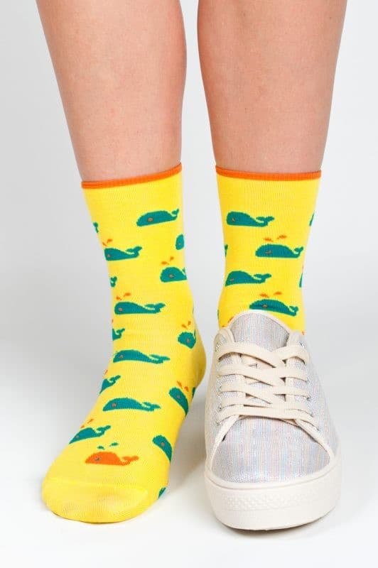 SKARPETY DAMSKIE BAMBUS WZÓR