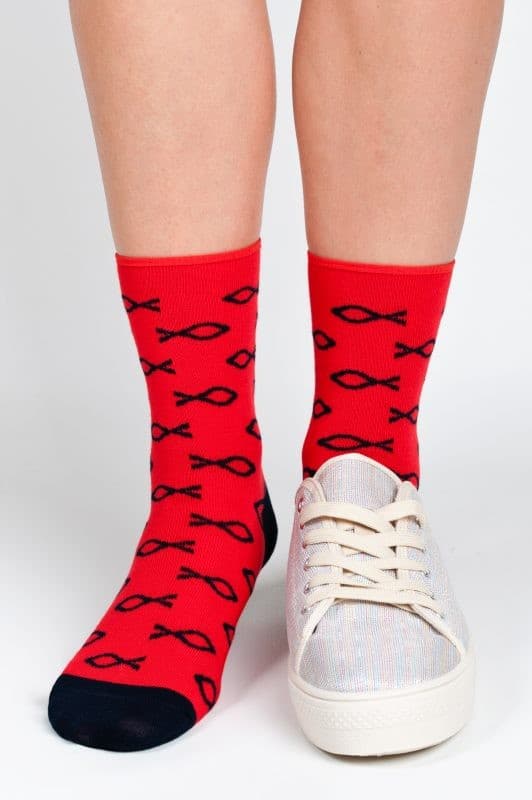 SKARPETY DAMSKIE BAMBUS WZÓR