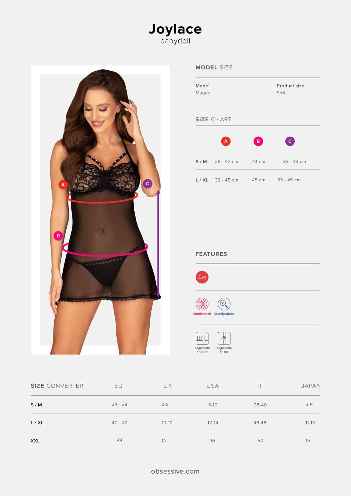 KOMPLET BABYDOLL JOYLACE