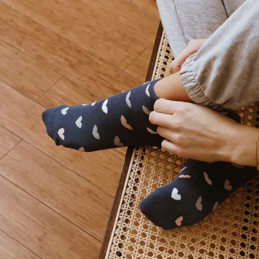 SKARPETY DAMSKIE FROTTE WALENTYNKI 123 SALE