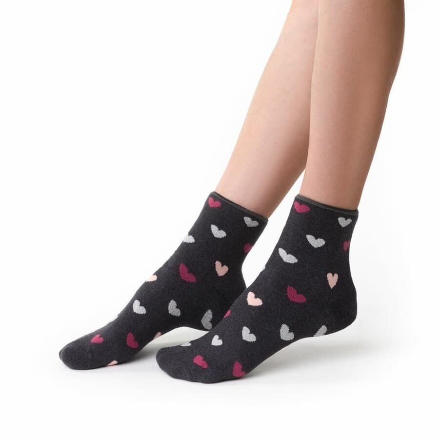 SKARPETY DAMSKIE FROTTE WALENTYNKI 123 SALE