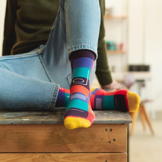 SKARPETY MĘSKIE KOLOROWE 079