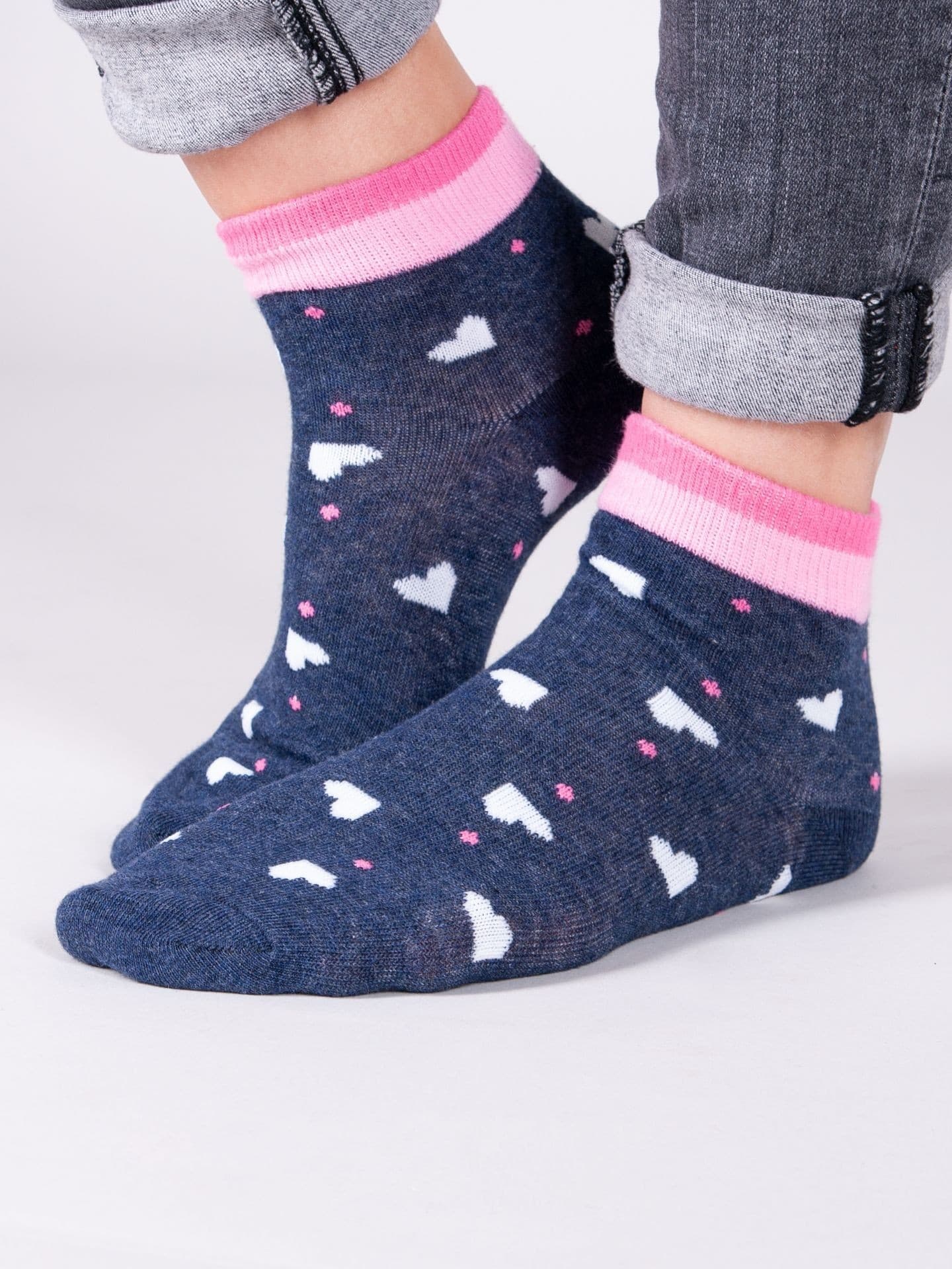 SKARPETY KRÓTKIE KOLOROWE SK-23 R.23-42