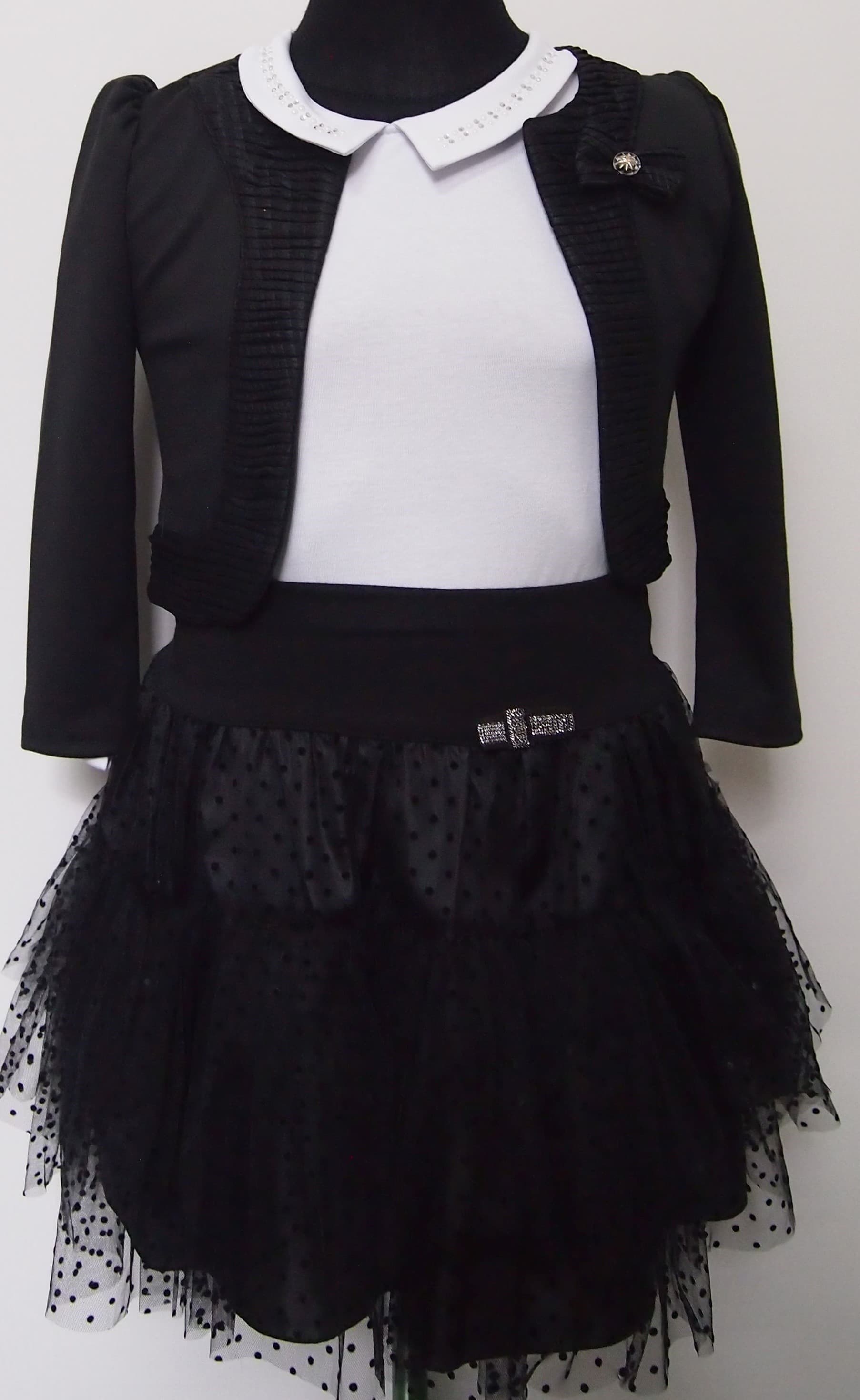 BLUZKA DZIEWCZĘCA Z KOŁNIERZYKIEM R.152-164 SALE