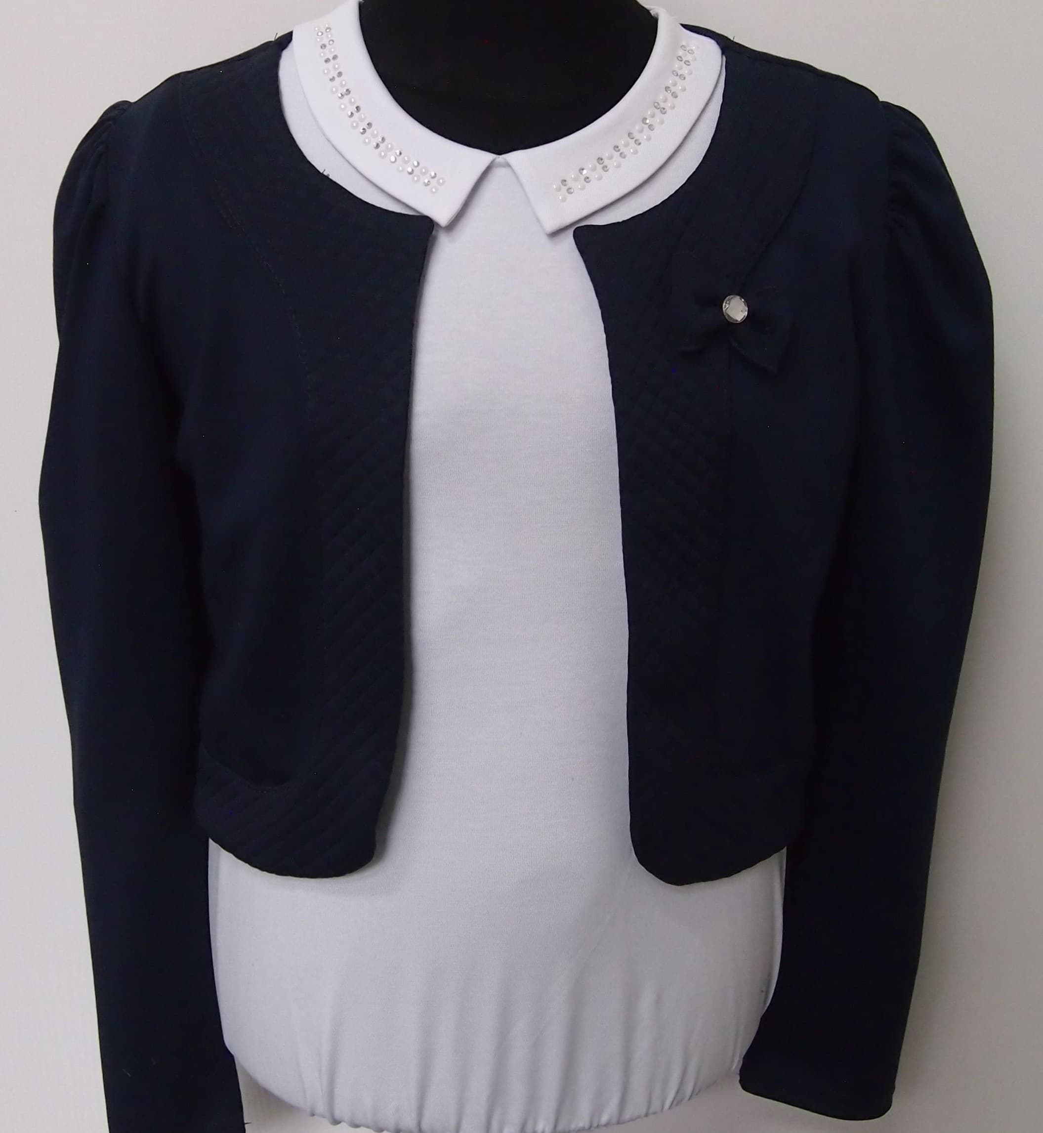 BLUZKA DZIEWCZĘCA Z KOŁNIERZYKIEM R.152-164 SALE