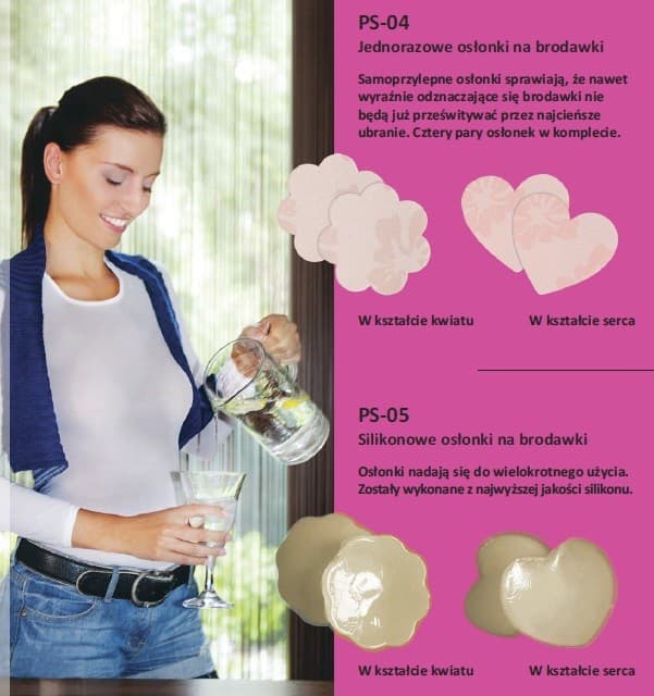 OSŁONKI SILIKONOWE NA BRODAWKI PS-05