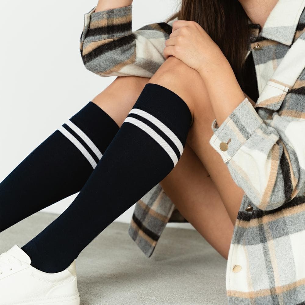 PODKOLANÓWKI DAMSKIE WZOROWANE 072