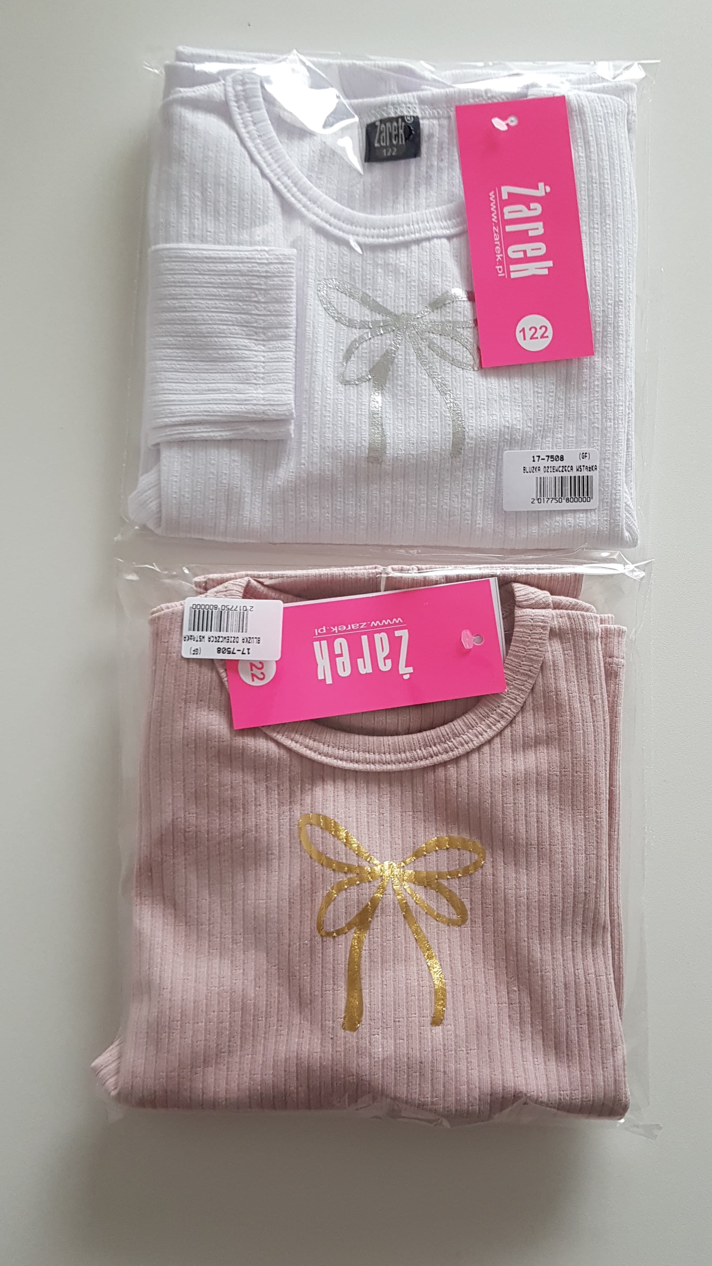 BLUZKA DZIEWCZĘCA KOKARDKA DR R.98-116