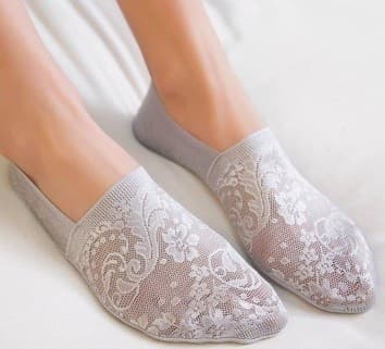 MOKASYNY Z KORONKI ABS 1098