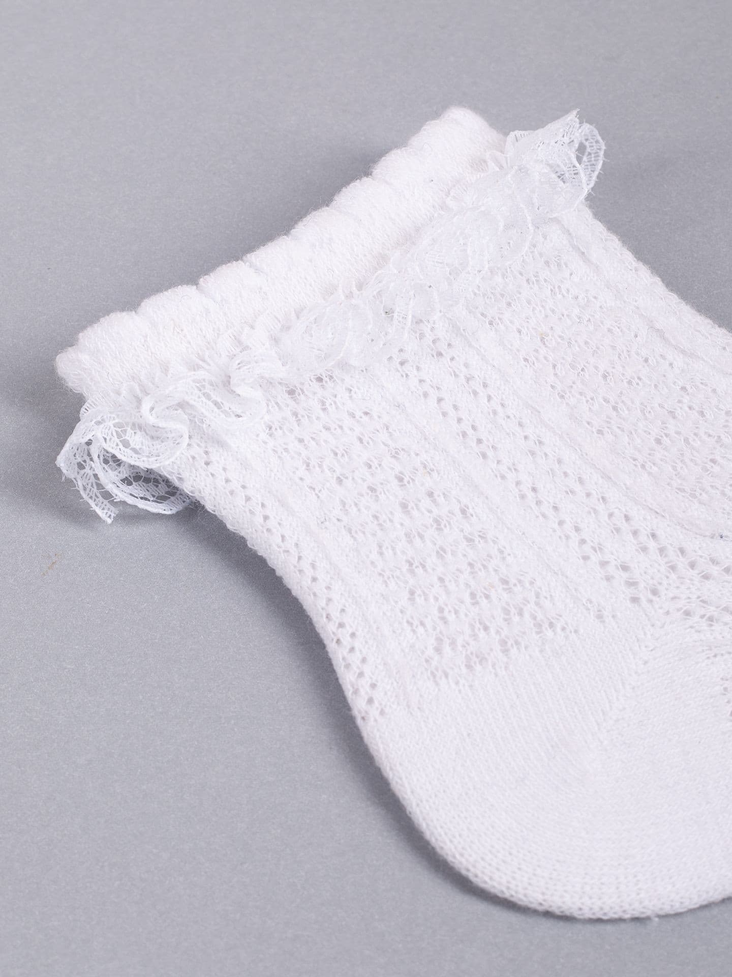 SKARPETY NIEMOWLĘCE AŻUROWE FALBANKA SKL-0008