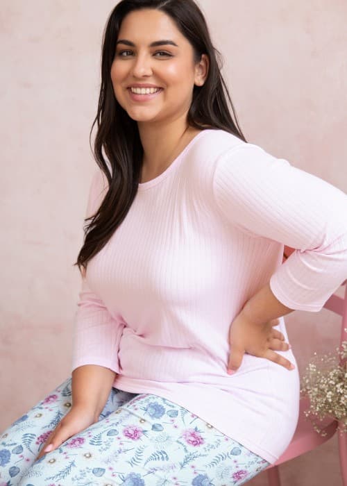 PIŻAMA PRĄŻEK AMORA 3008 3/4 R R.2XL-3XL