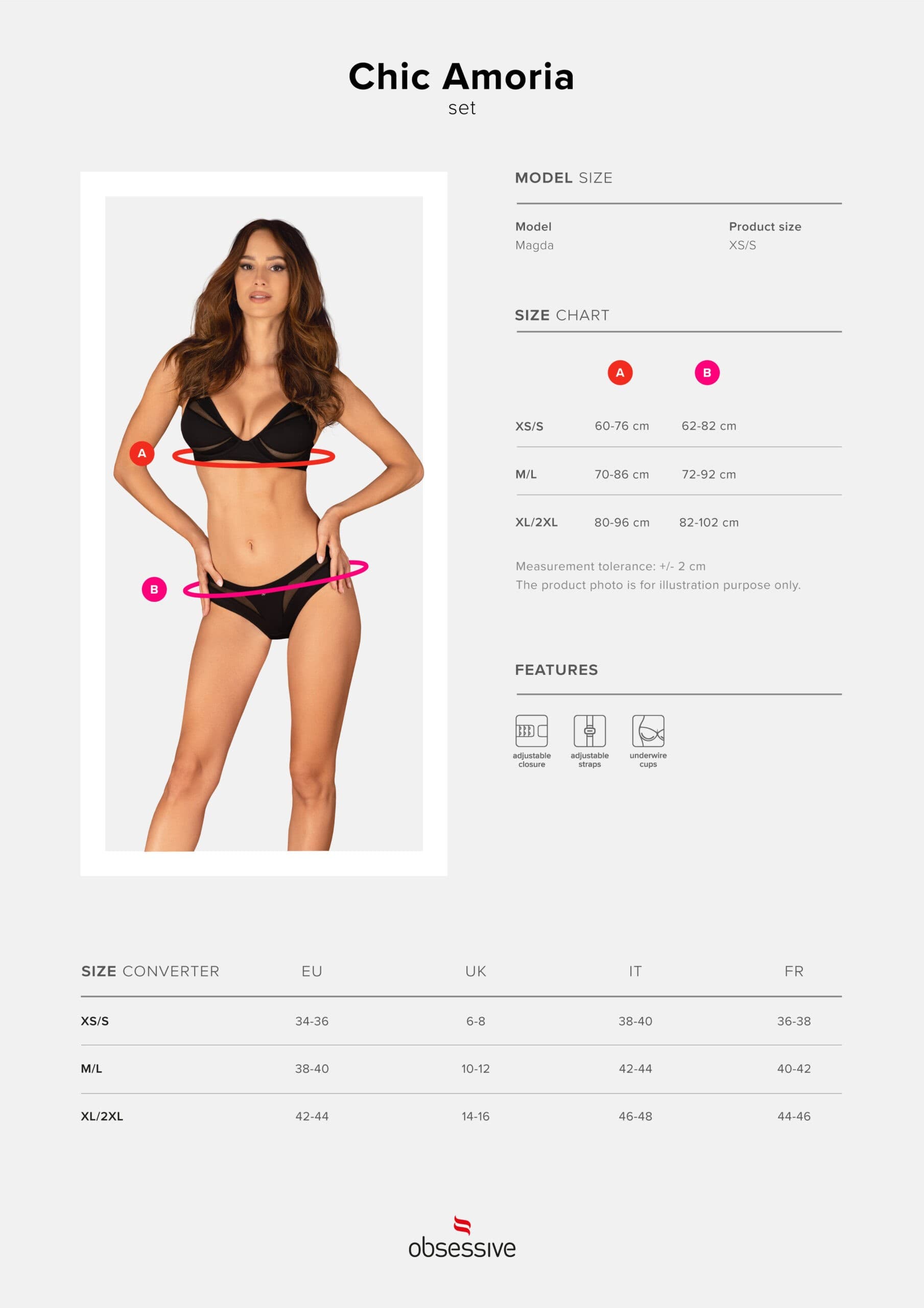 KOMPLET 2-CZ.CHIC AMORIA