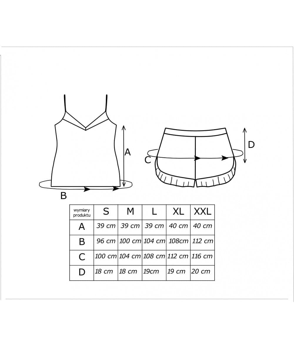 PIŻAMA DAMSKA NICOLA 1/2 TOP