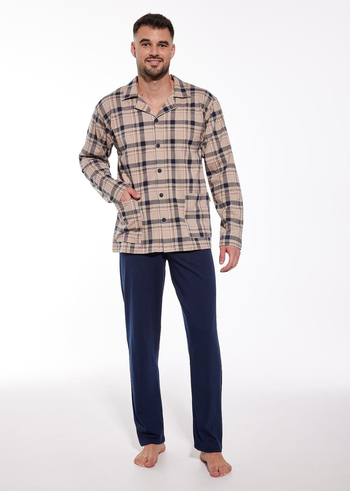 PIŻAMA MĘSKA 114/67 DR R.3XL-5XL