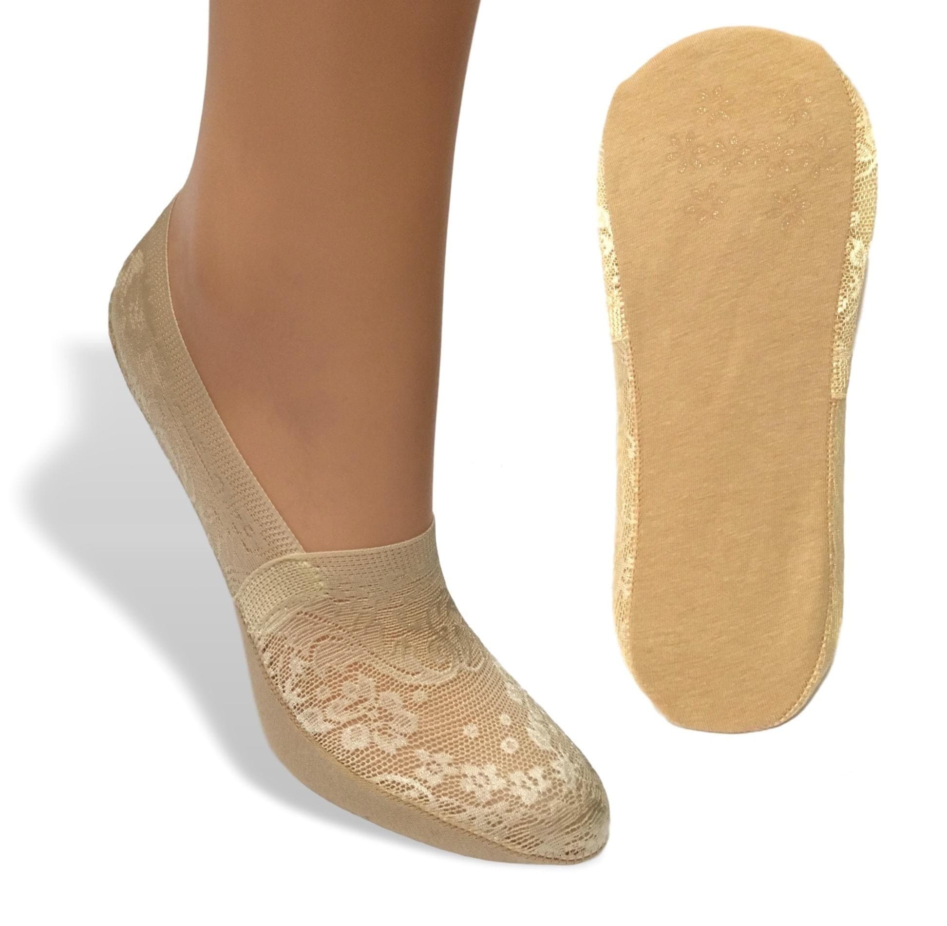 MOKASYNY Z KORONKI ABS 1098