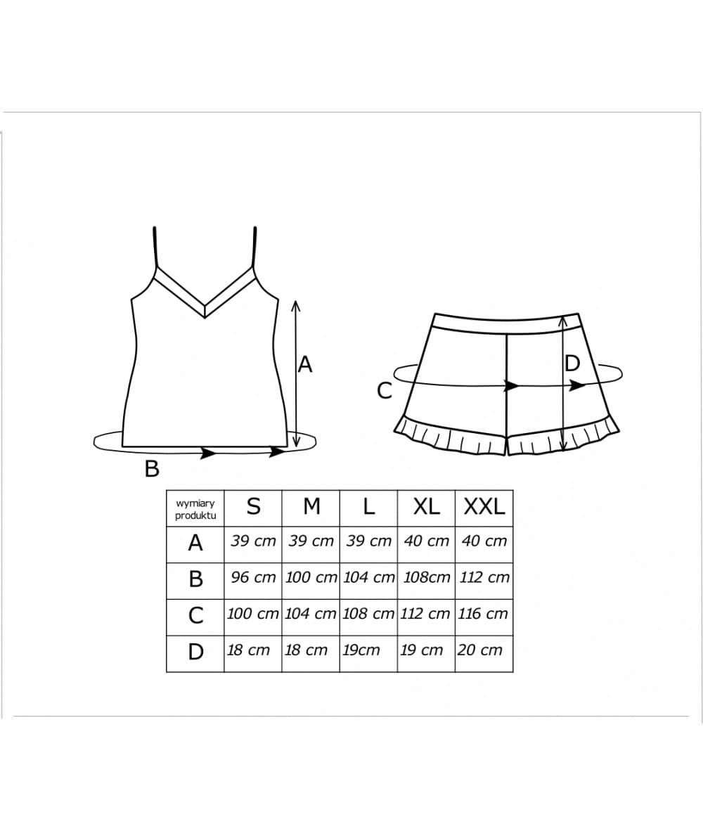 PIŻAMA DAMSKA MAYA 1/2 TOP
