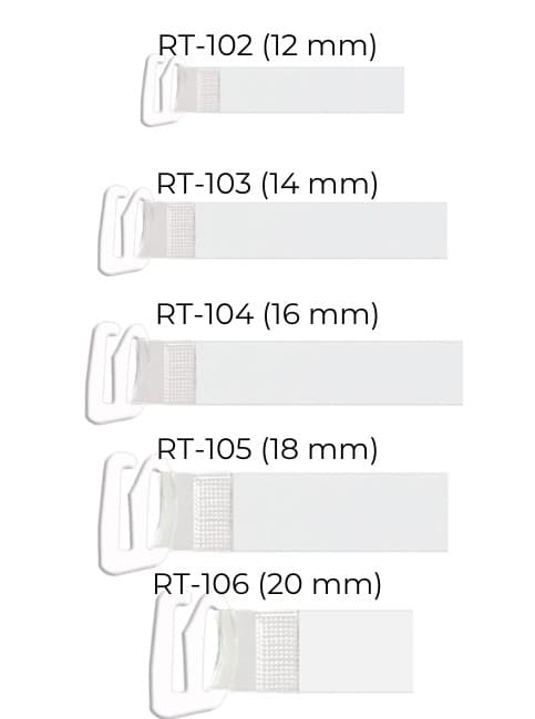 RAMIĄCZKA SILIKONOWE Z METALOWYM ZACZEPEM RT-104 16MM