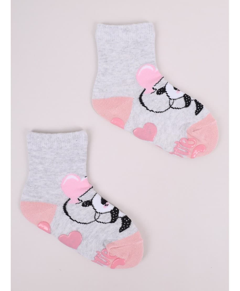 SKARPETY WZORZYSTE Z ABS SKA-0003