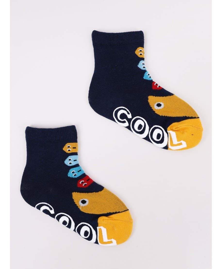 SKARPETY WZORZYSTE Z ABS SKA-0003