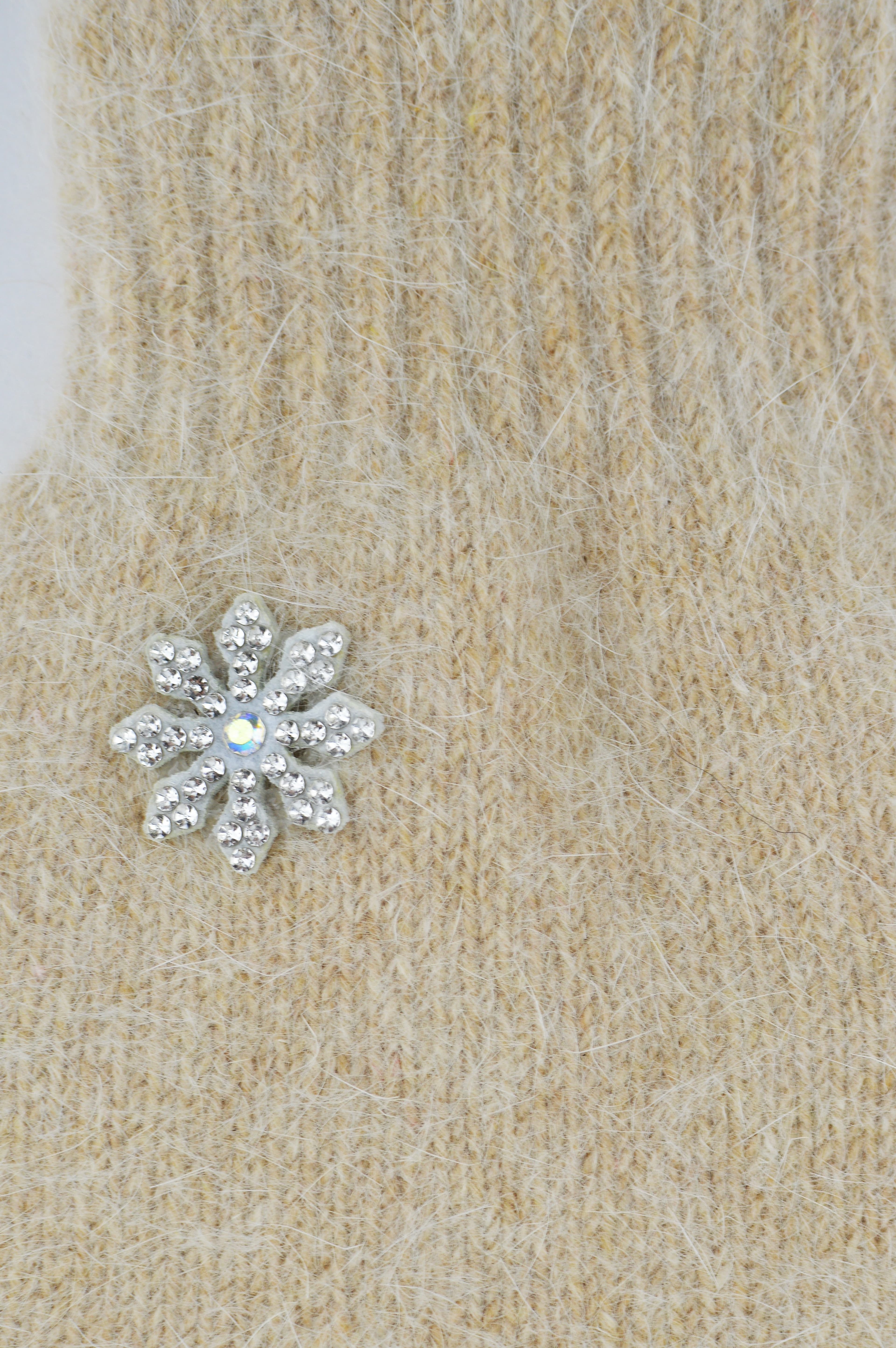 RĘKAWICZKI DAMSKIE 5P ANGORA RZ058