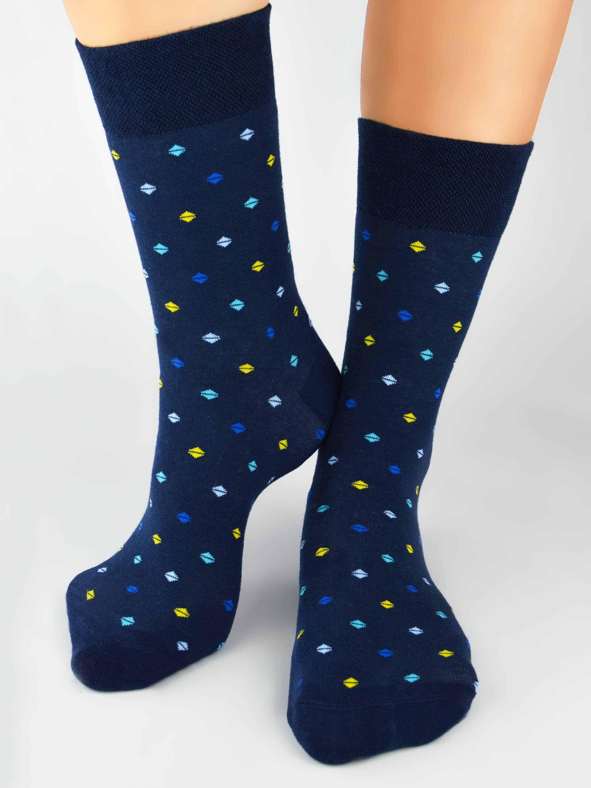 SKARPETY BAWEŁNIANE WZÓR PREMIUM SB002