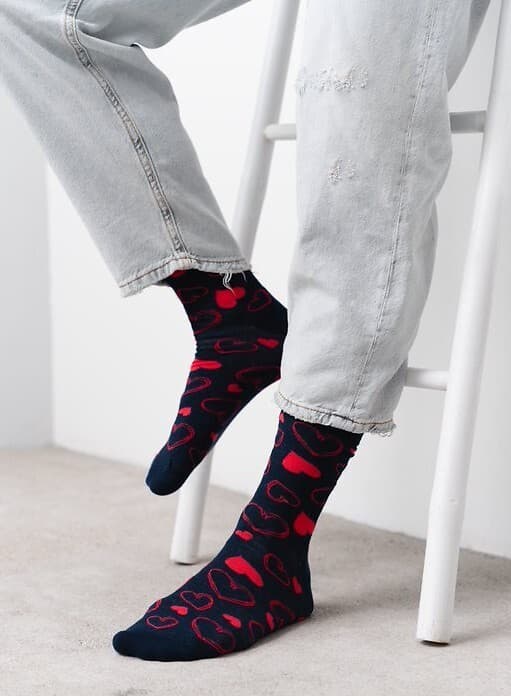 SKARPETY WALENTYNKOWE MĘSKIE 136