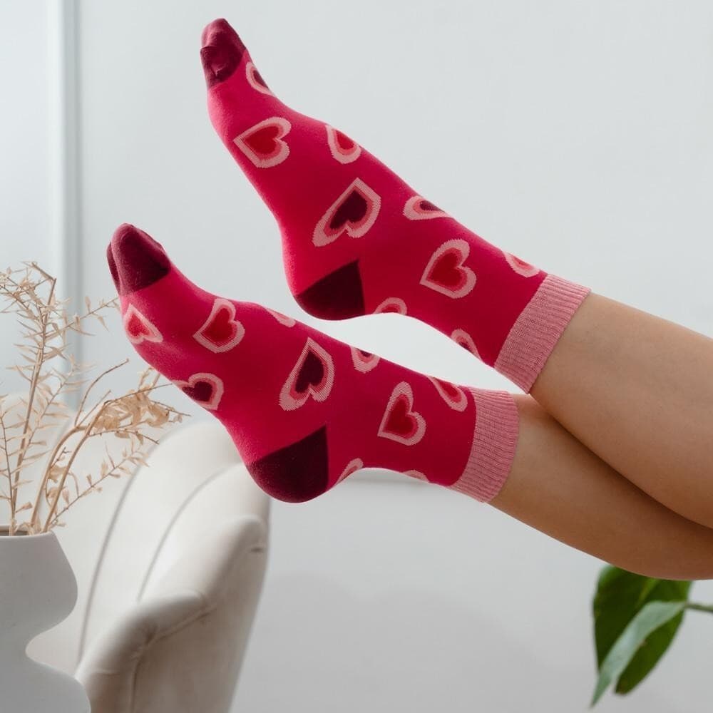 SKARPETKI WALENTYNKOWE DAMSKIE 136