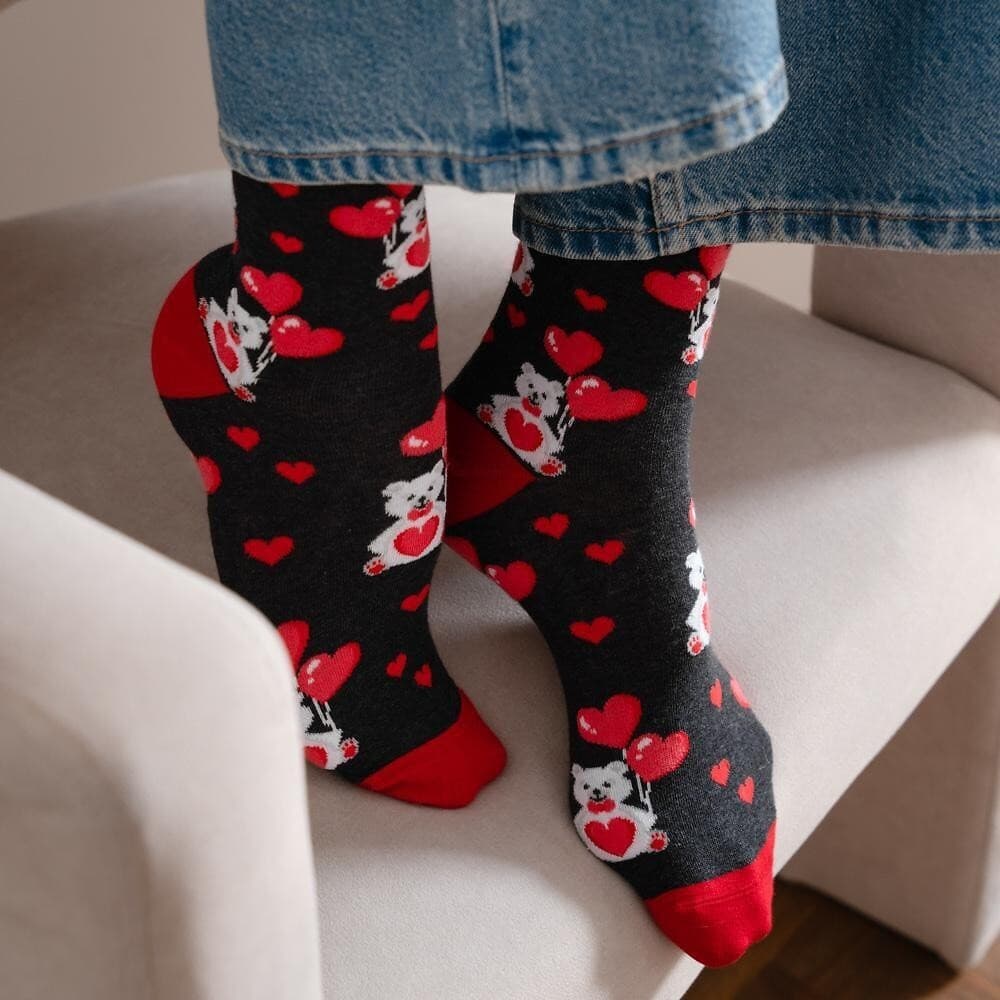 SKARPETKI WALENTYNKOWE DAMSKIE 136