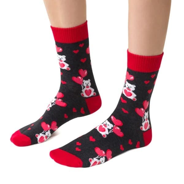 SKARPETKI WALENTYNKOWE DAMSKIE 136