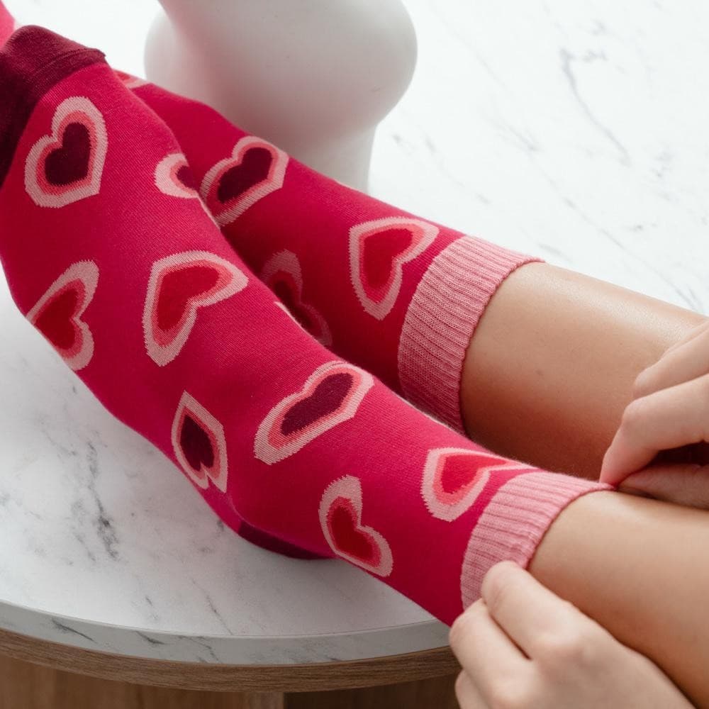 SKARPETKI WALENTYNKOWE DAMSKIE 136