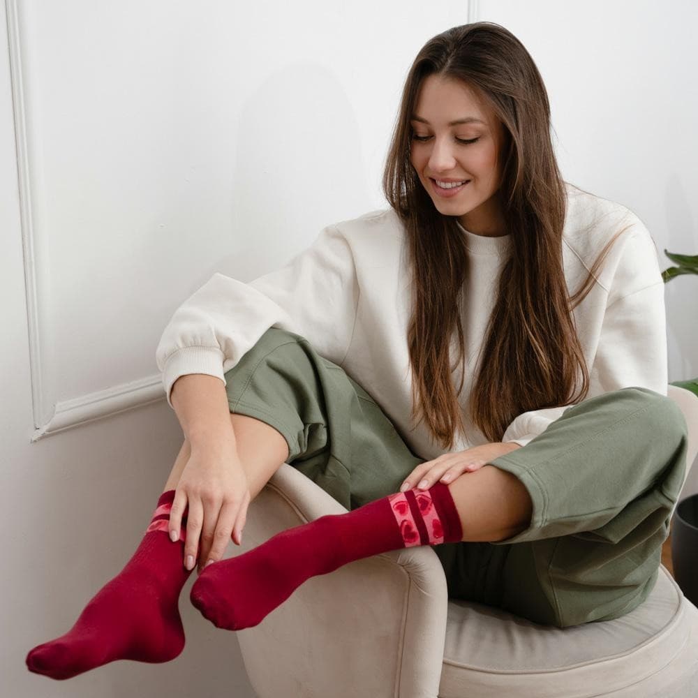 SKARPETKI WALENTYNKOWE DAMSKIE 136