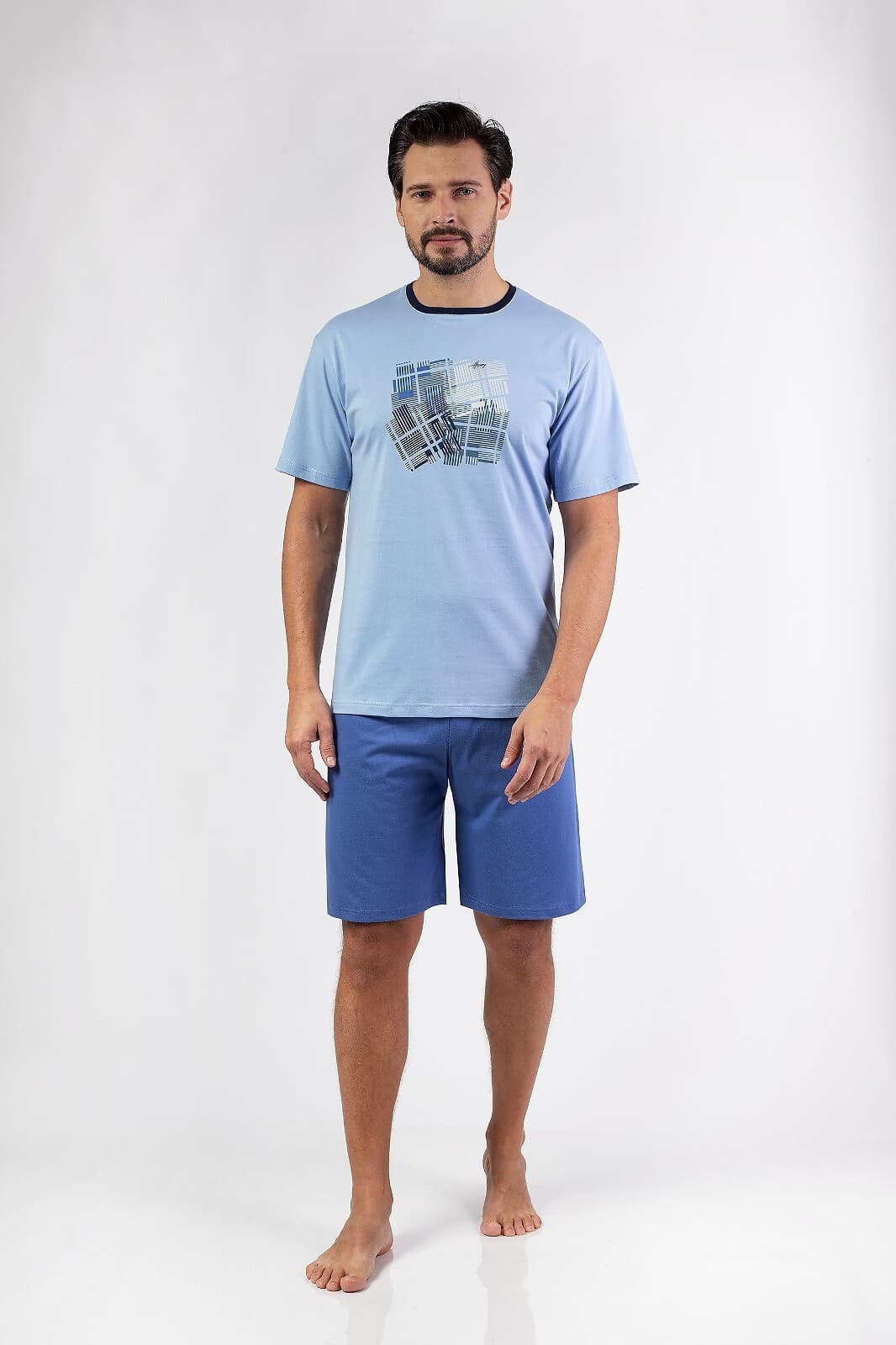 PIŻAMA MĘSKA 474 KR R.2XL-4XL