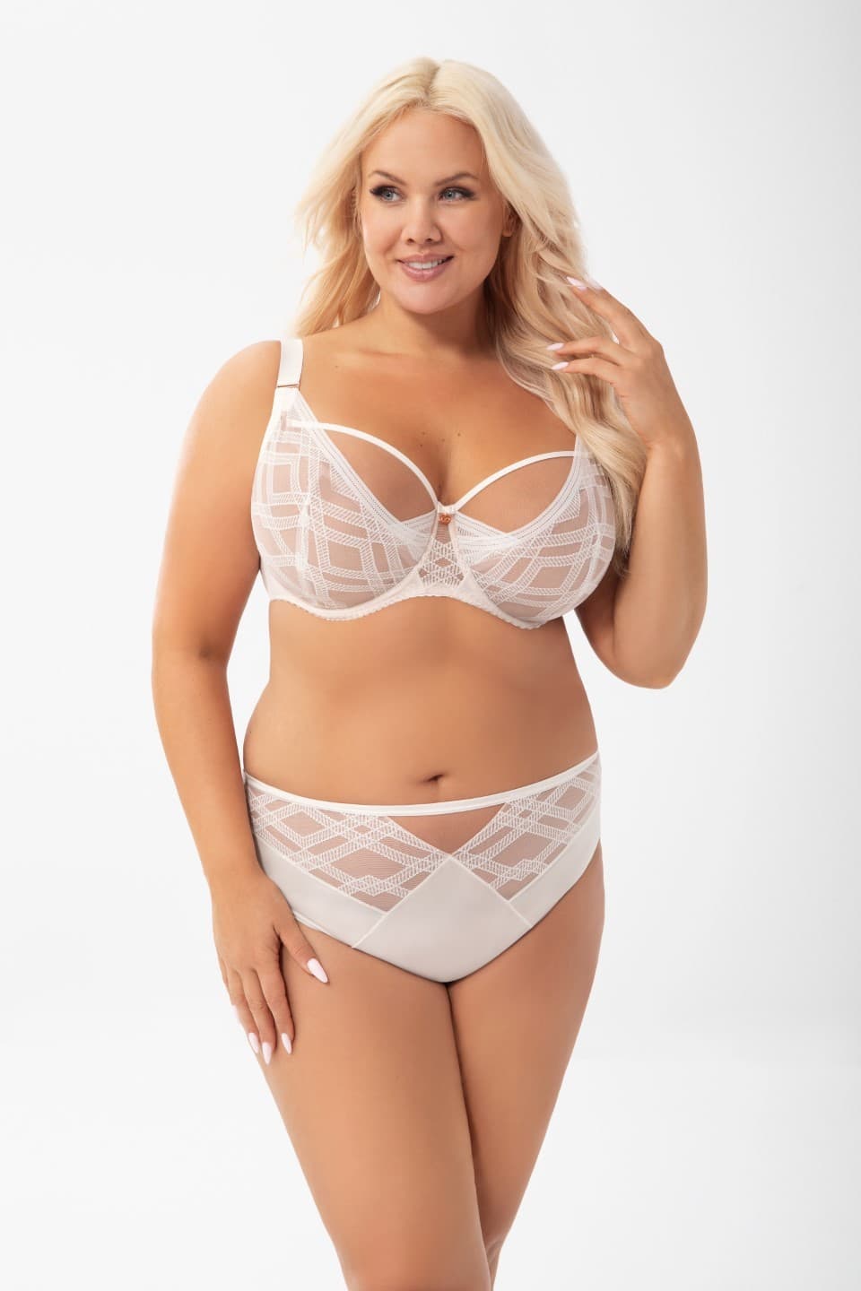 BIUSTONOSZ ESTELLE K897 ŚMIETANOWY