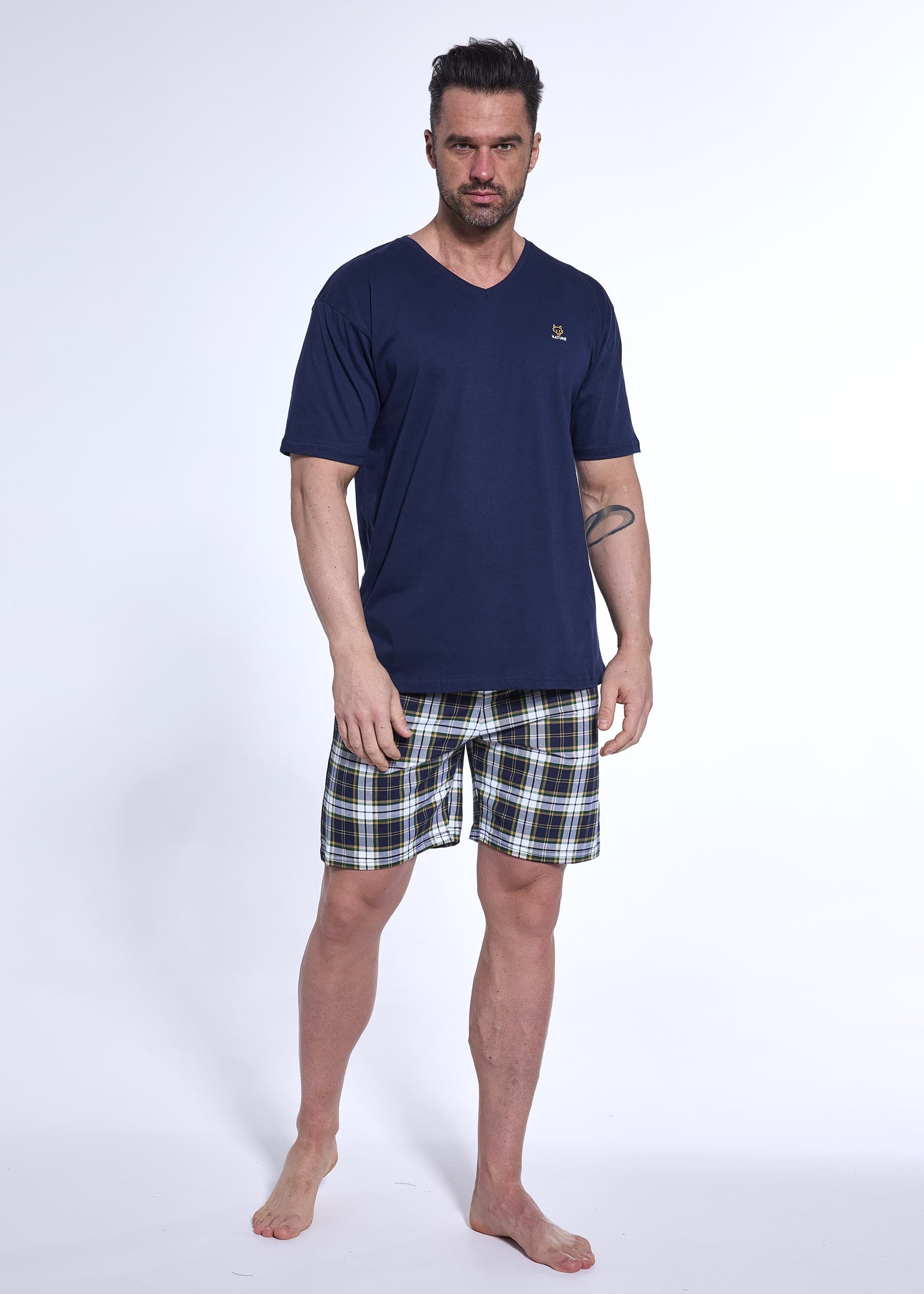 PIŻAMA MĘSKA 326/181 NATURE KR R.3XL-5XL