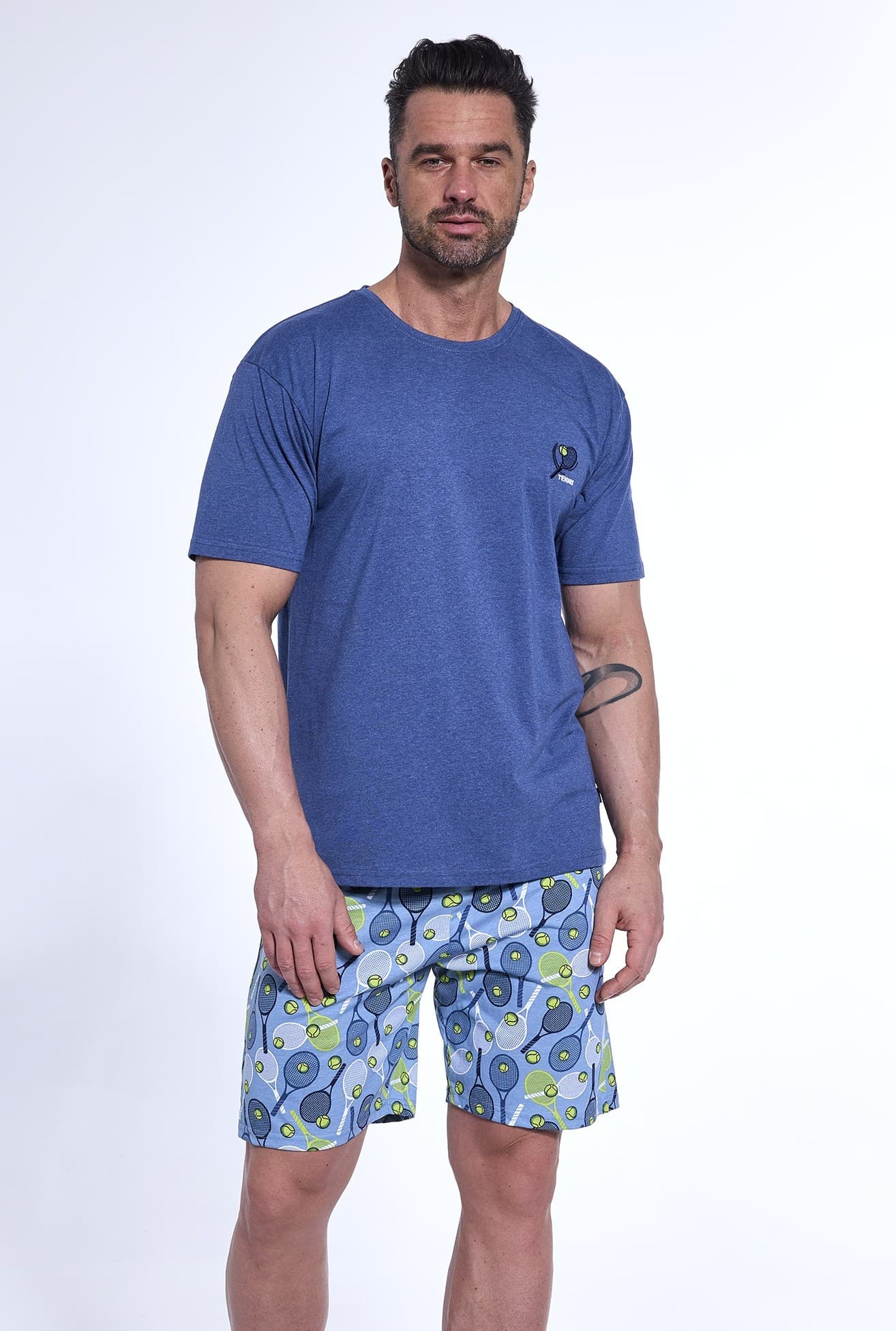 PIŻAMA MĘSKA 326/173 TENNIS KR