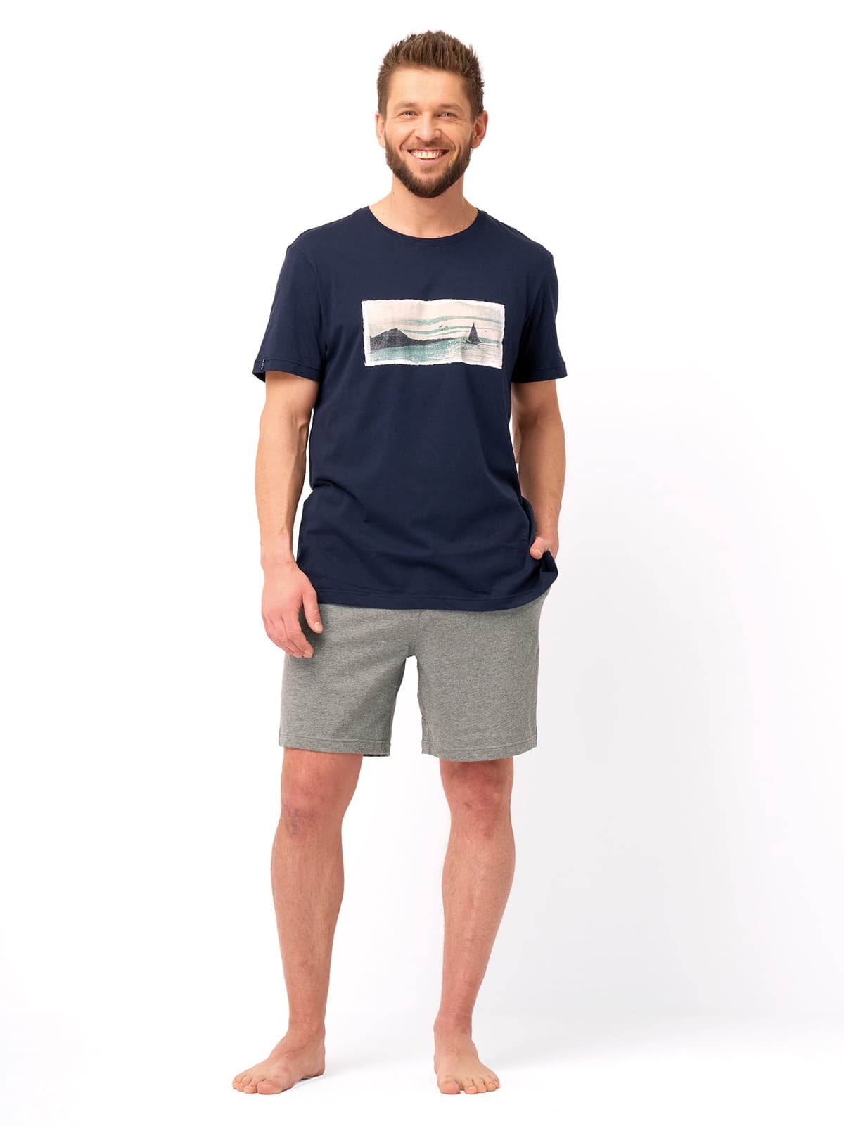 PIŻAMA MĘSKA MNS 606 KR