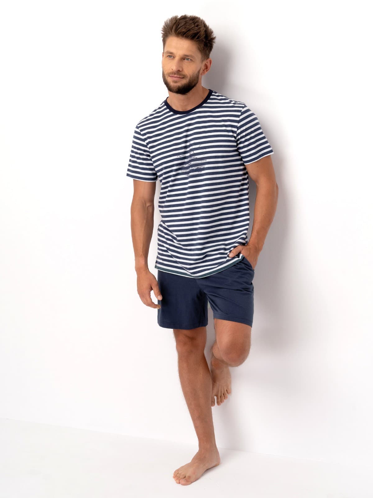 PIŻAMA MĘSKA MNS 344 KR