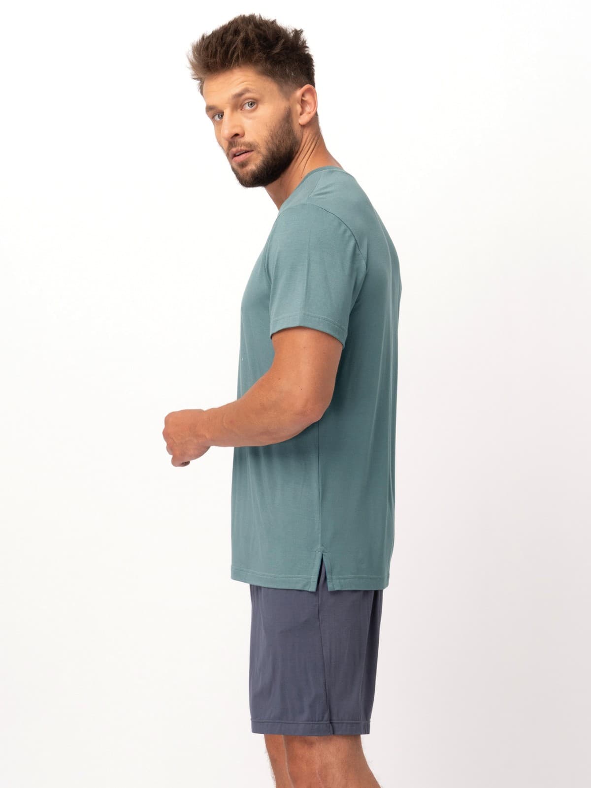 PIŻAMA MĘSKA BAMBUS MNS 750 KR R.3XL-4XL