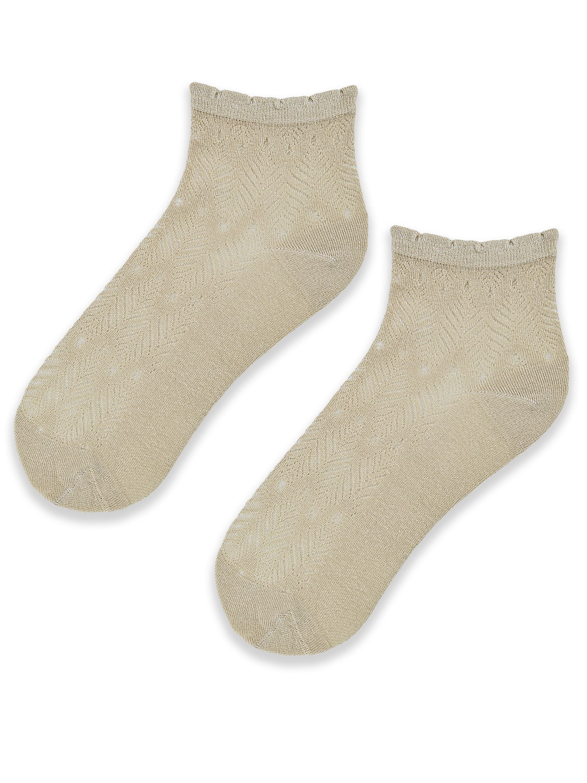 SKARPETY ŻAKARDOWE LIŚĆ SB118