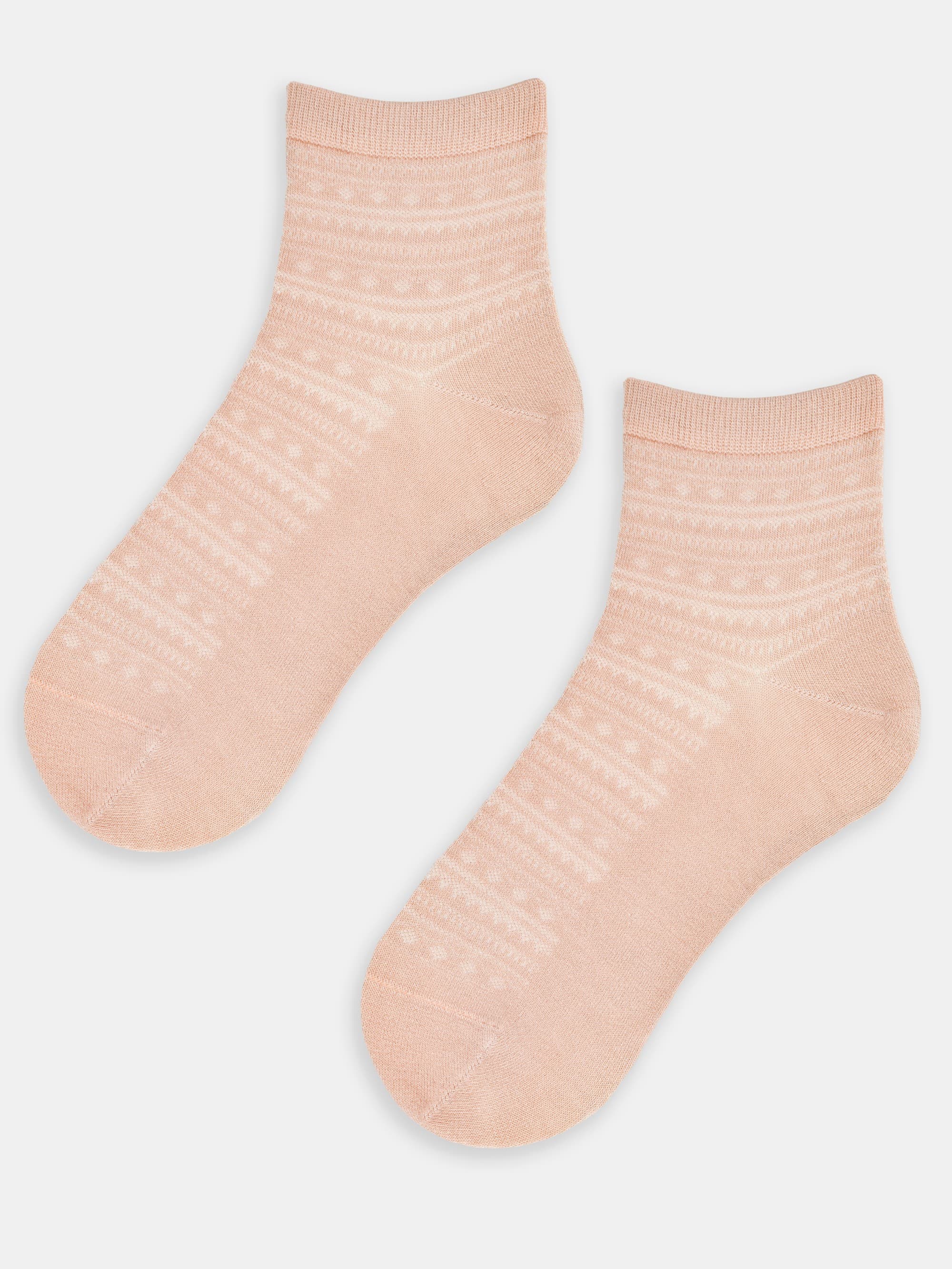 SKARPETY DAMSKIE Z JEDWABIEM WZORKI SB129