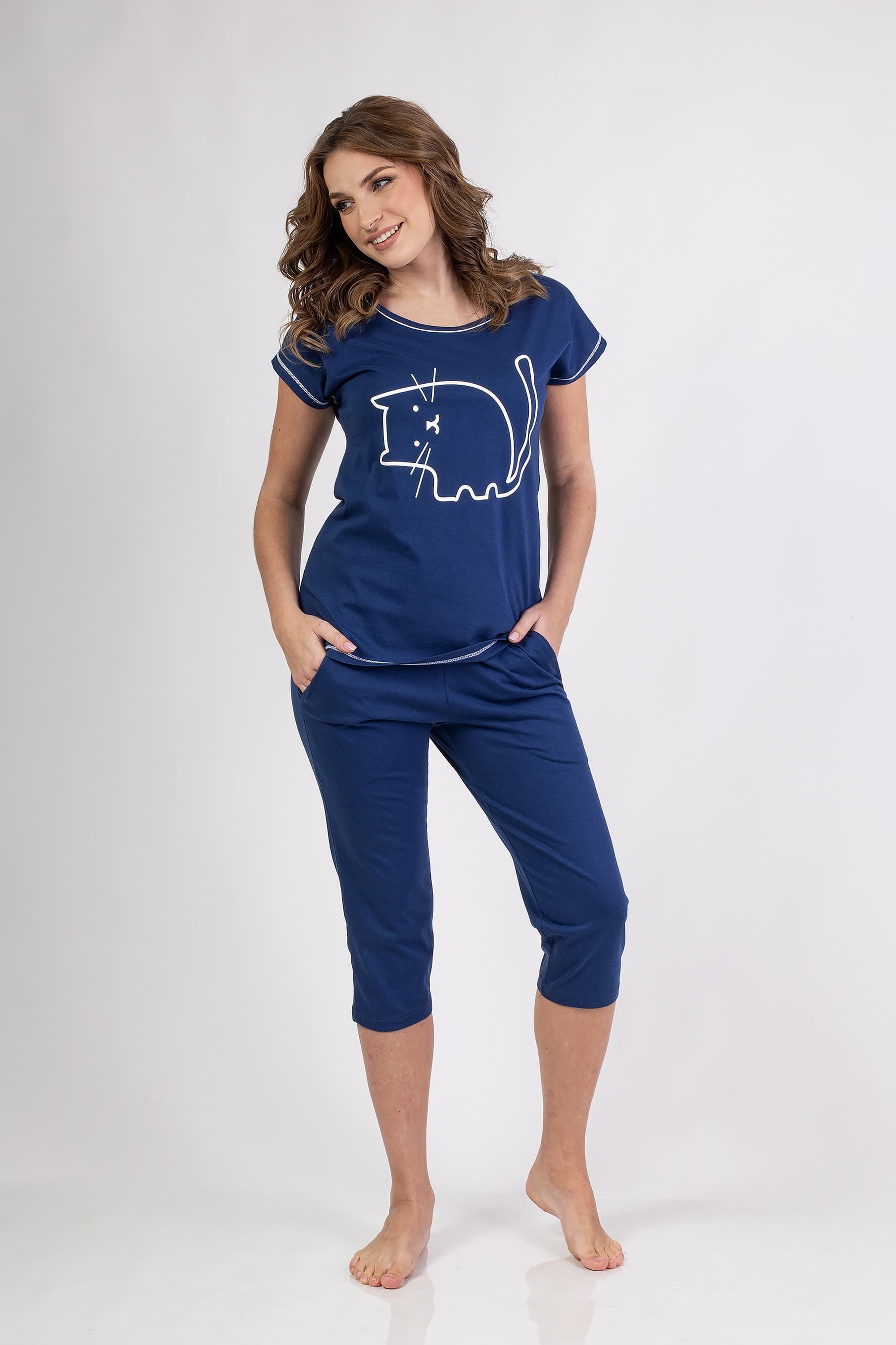 PIŻAMA DAMSKA 686 KR R.2XL-3XL