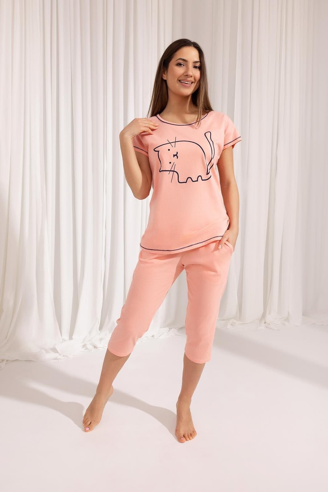 PIŻAMA DAMSKA 686 KR R.2XL-3XL