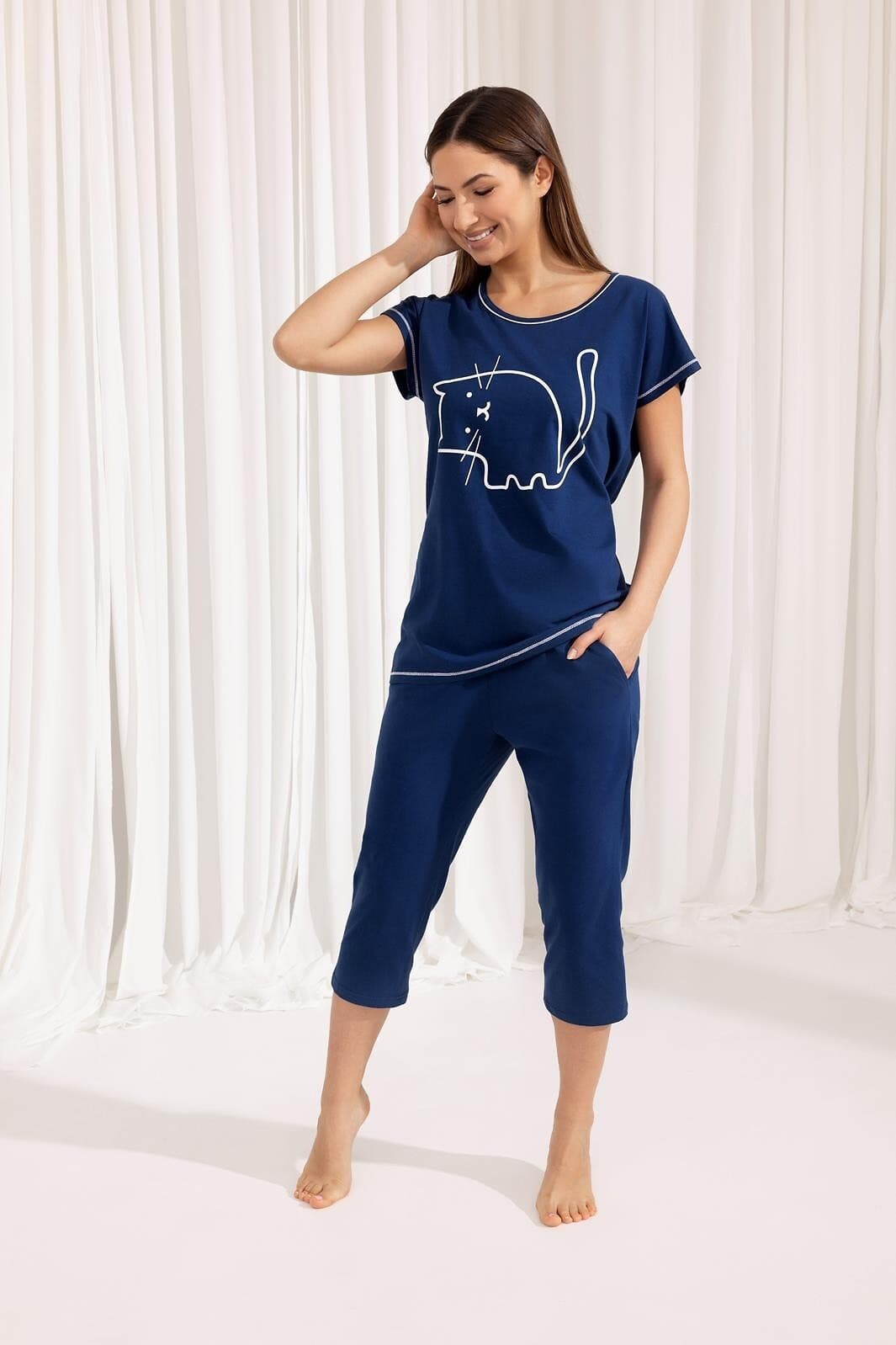 PIŻAMA DAMSKA 686 KR R.2XL-3XL