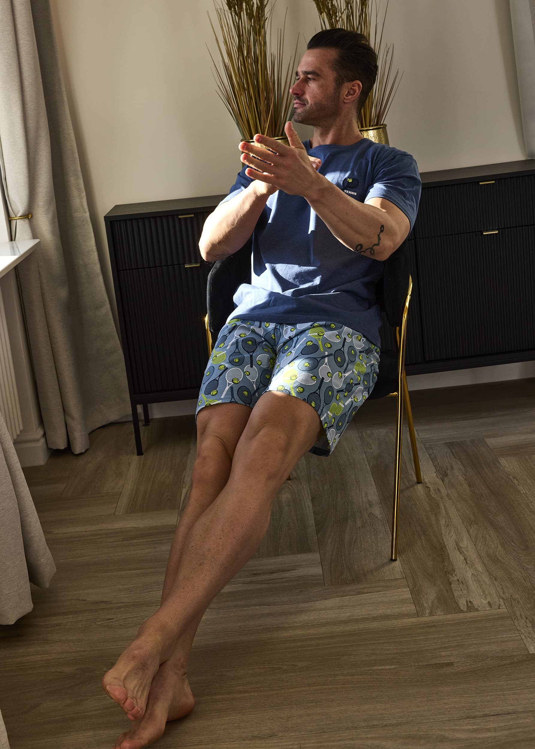 PIŻAMA MĘSKA 326/173 TENNIS KR