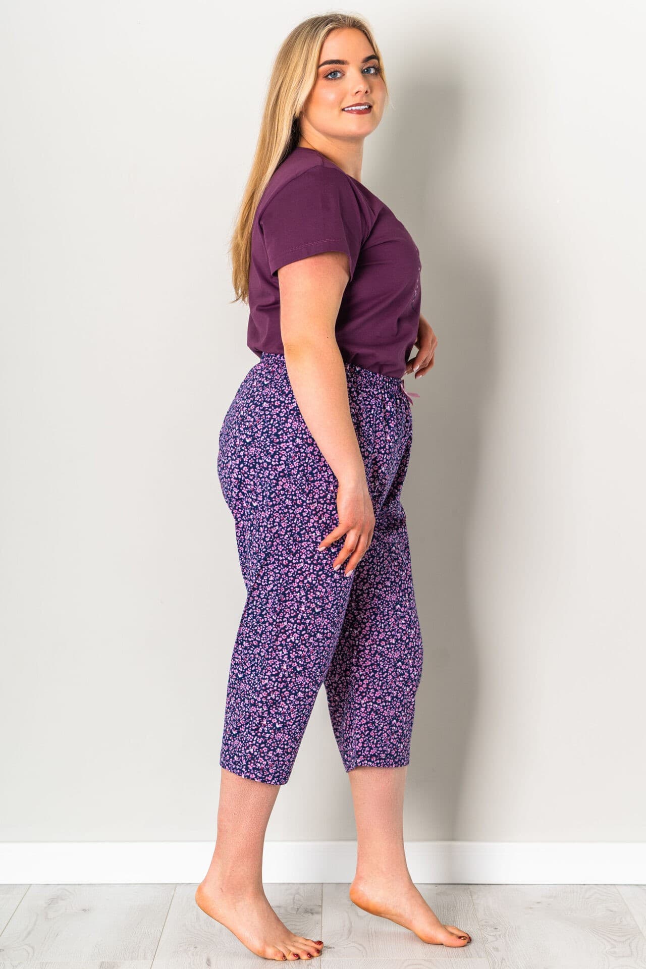 PIŻAMA DAMSKA SERCE KR