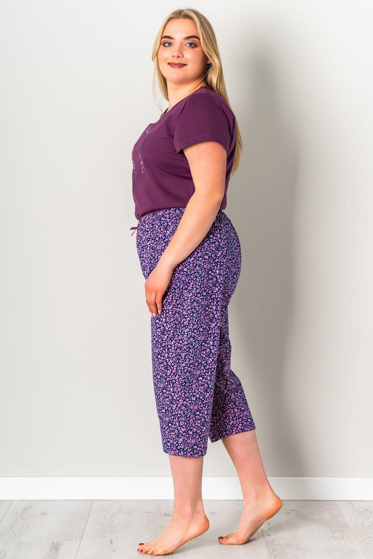 PIŻAMA DAMSKA SERCE KR