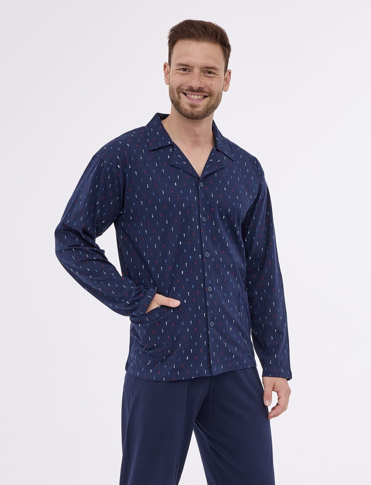 PIŻAMA MĘSKA 114/71 DR R.3XL-5XL