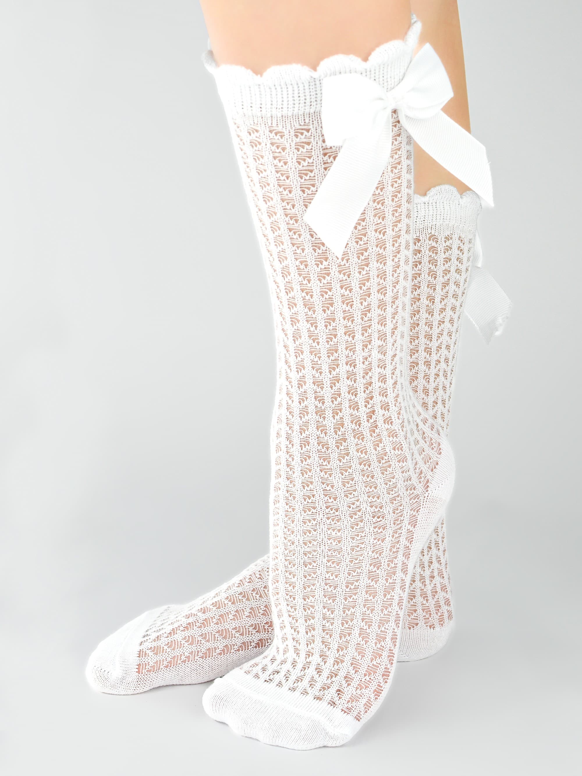 PODKOLANÓWKI DZIECIĘCE Z KOKARDKĄ SB111