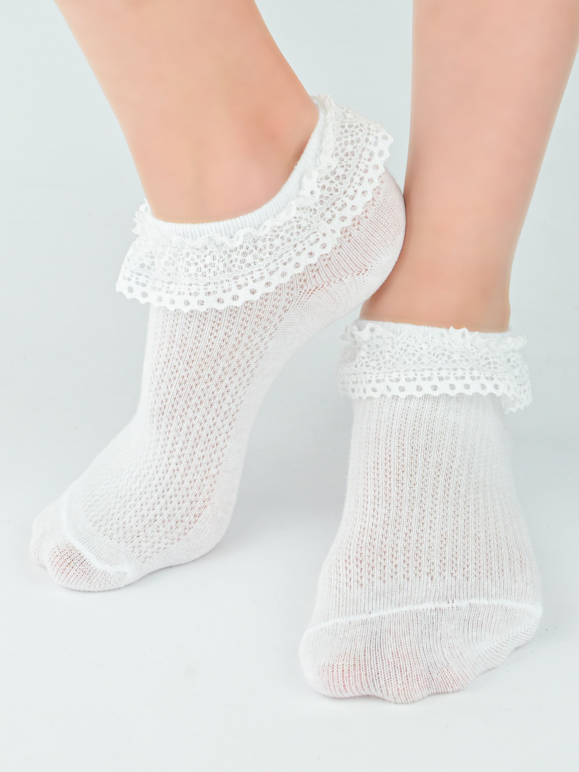 SKARPETY Z FALBANKĄ SB108